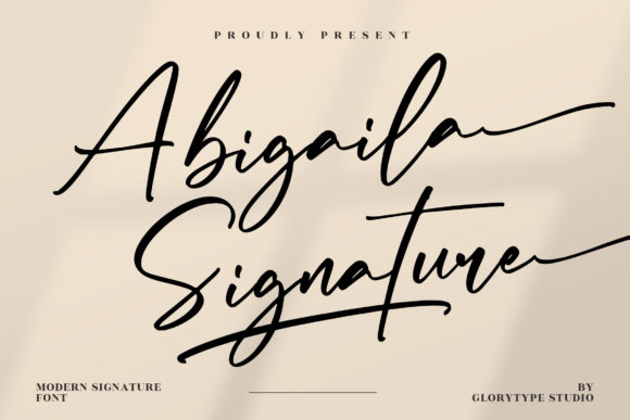 Abigaila Signature: A Handwritten Font for Editorial Elegance
