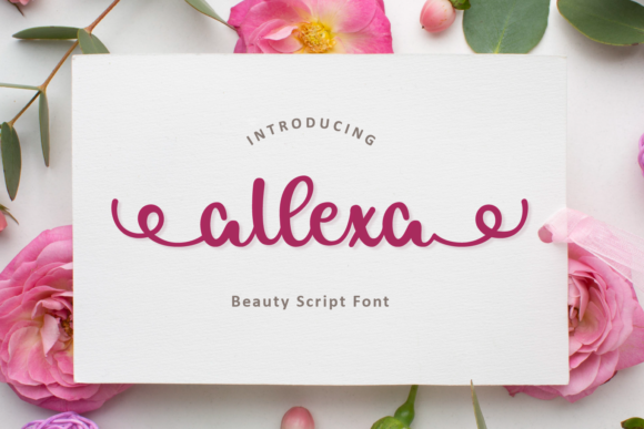 Allexa: A Versatile Script Font for Creative Projects