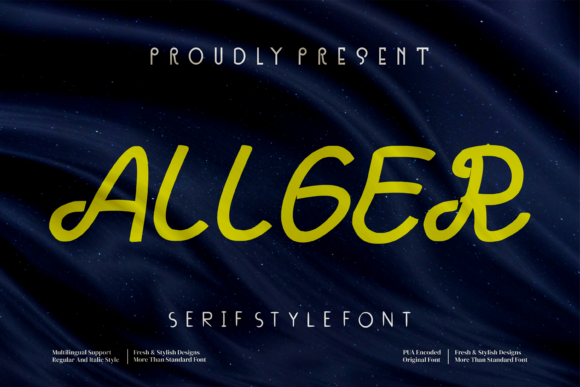 Allger: A Charming Handwritten Font for Web Design