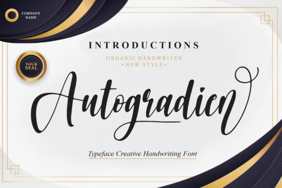 Autogradien: A Handwritten Font for Eye-Catching Branding