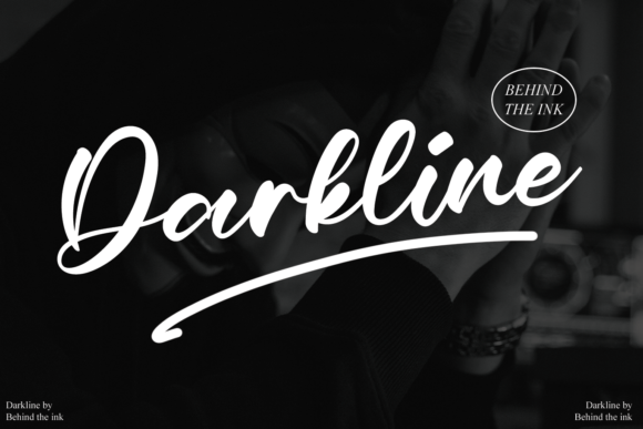 Darkline: A Charming Script Font for Web Design