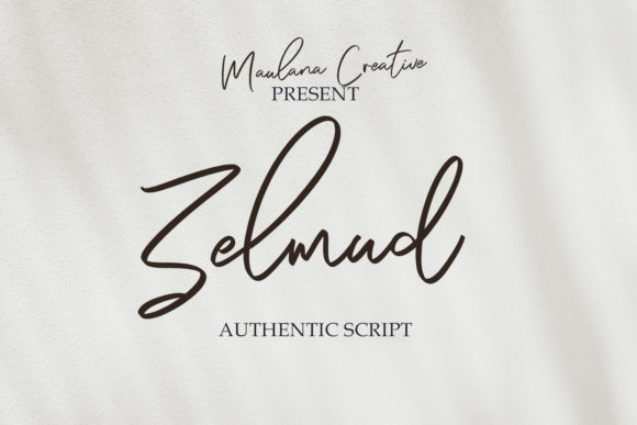 Elevate Your Brand with Zelmud: A Delicate Script Font