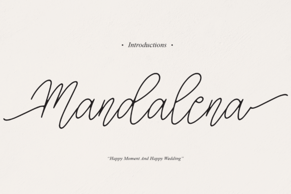 Elevate Your Craft with Mandalena: A Graceful Script Font