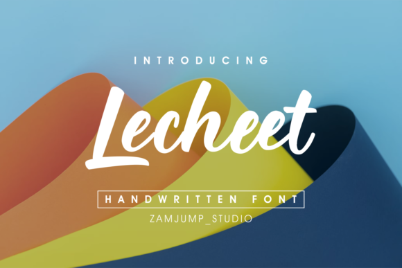 Lecheet: A Calligraphy Font for Elegant Editorial Design