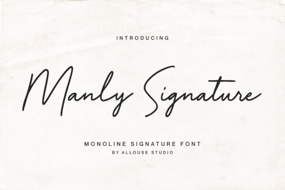 Manly Signature: A Refined Script Font for Web Design