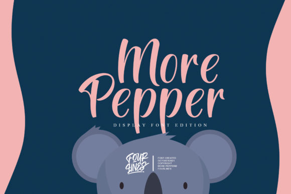 More Pepper: A Delicate Script Font for Elegant Craft Projects