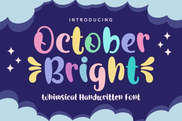 October Bright: A Whimsical Handwritten Font for Web Design