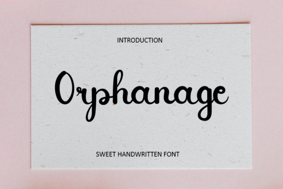 Orphanage: A Handwritten Font for Elegant Web Design