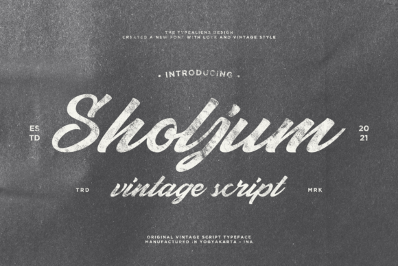 Sholjum: A Charming Script Font for Editorial Design
