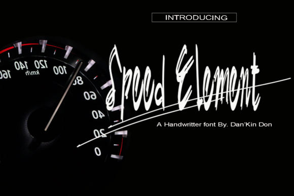 Speed Element: A Handwritten Font for Eye-Catching Brand Content