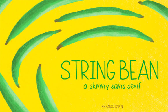 String Bean Skinny: A Minimal Sans Serif Typeface