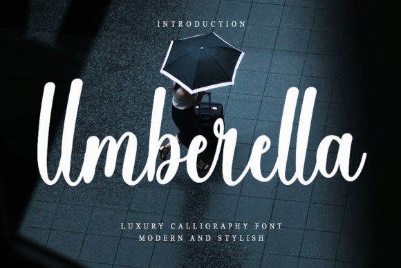 Umberella: A Romantic Calligraphy Font for Elegant Publishing